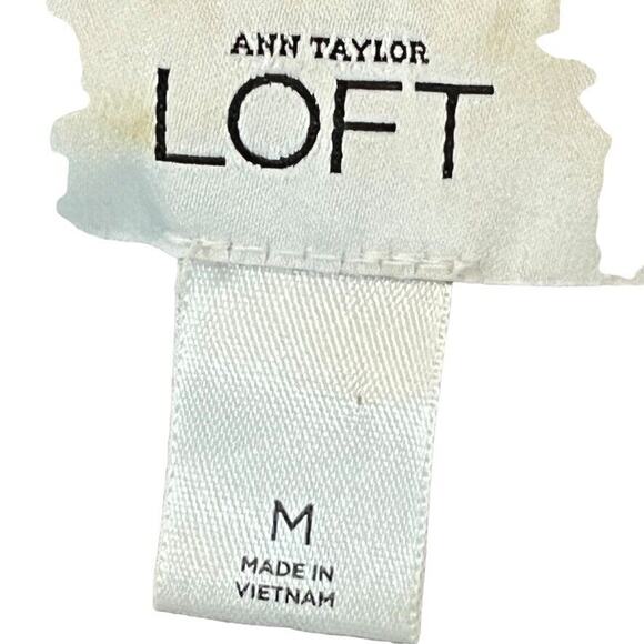 Ann Taylor Loft Taupe Brown Sleeveless Blouson Knit Casual Dress sz Medium M - Picture 16 of 16